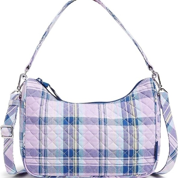 Vera Bradley Handbags - NWT Vera Bradley Cotton Frannie Crescent Crossbody Purse